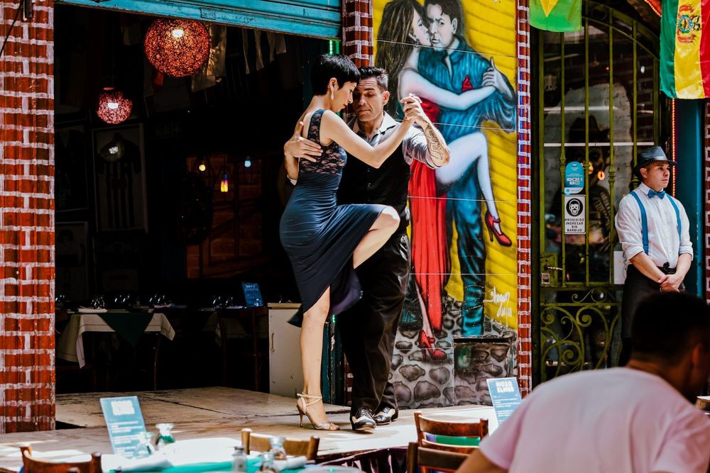 Bailarines de tango en Buenos Aires